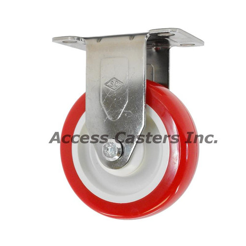 3" stainless steel rigid caster 3DPSSR
