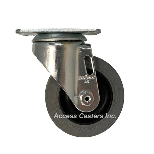 Colson 2.03256.445 COND - 3-1/2" swivel caster with conductive rubber wheel