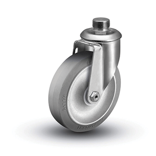 2.04253.445 4 Inch Pipe Stem Caster with Performa Rubber Wheel 2.04253.445 4 Inch Pipe Stem Caster with Performa Rubber Wheel