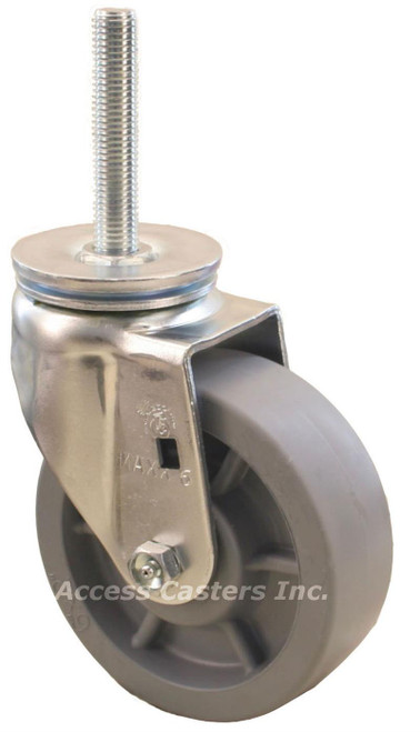SE6543-M16-2X4-UGW-RB 4" Metric Stem Caster, M16-2 SE6543-M16-2X4-UGW-RB 4" Metric Stem Caster, M16-2