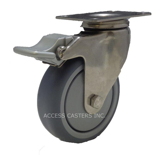 LKPXA-TPA 80KD-12-FI-FK Blickle 3 in Stainless Steel Swivel Plate Caster LKPXA-TPA 80KD-12-FI-FK Blickle 3 in Stainless Steel Swivel Plate Caster