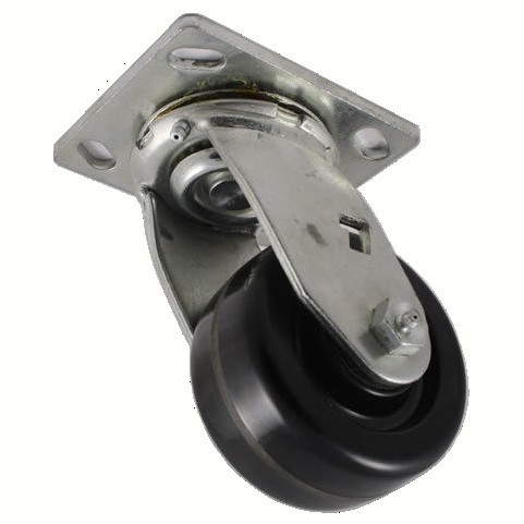 4AEMHS 4" x 2" Swivel Caster, Phenolic Wheel
