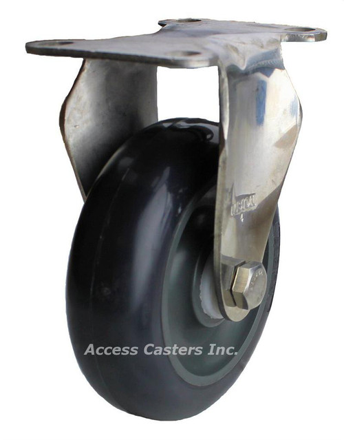 04XA04051R Albion 4" stainless steel rigid caster