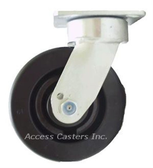 4 in Swivel Caster Kingpinless Phenolic Wheel