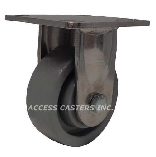 BKSX-SPOG 100XK-14 Blickle 4" SPOG Wheel Stanless Steel Rigid Plate Caster