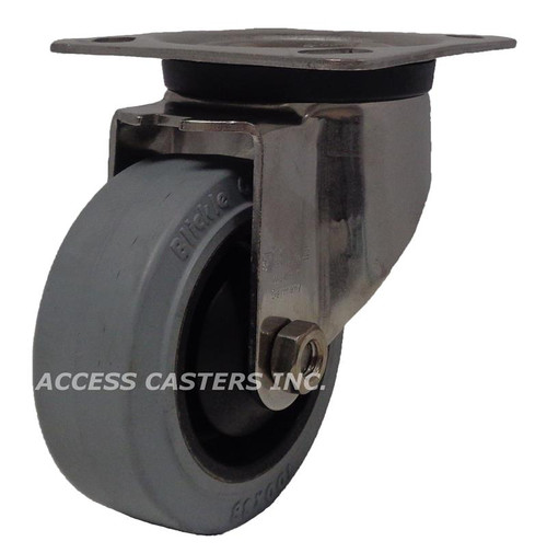 LKX-POEV 100XKA-14-SG Blickle 4" POEV Wheel Stainless Steel swivel Plate C