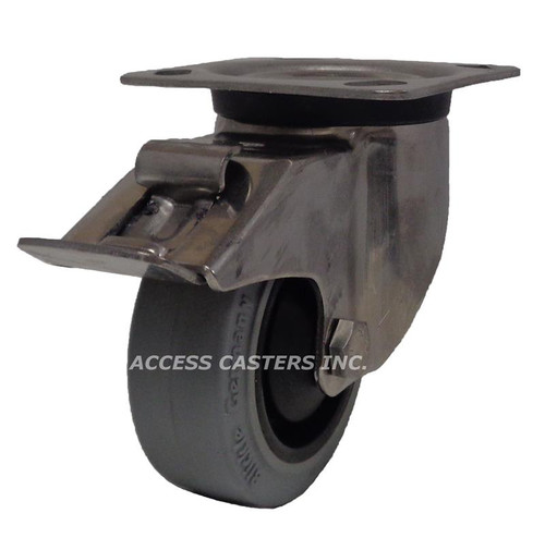 LKX-POEV 100XKA-14-FI-SG Blickle 4" POEV Wheel Stainless Steel swivel Plate