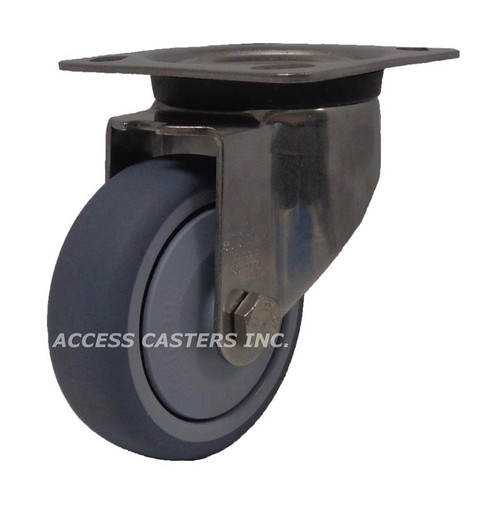 LKX-TPA 102KD-14-FK Blickle 4" TPA Wheel Stainless Steel swivel Plate Caste