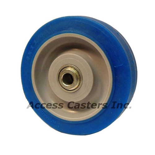 4DNB41 4" x 1-1/4 blue elastomer tread wheel 4DNB41 4" x 1-1/4 blue elastomer tread wheel