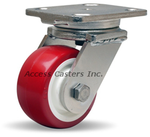 S-WHS-4NFZ 4 Inch Workhorse Stainless Steel Swivel Caster