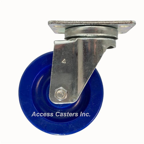 4D20SP-S 4" Light Duty Swivel Caster with Solid Polyurethane Wheel