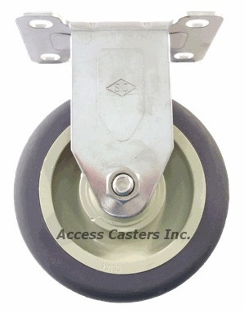 Rigid Caster Stainless Steel Poly Wheel Rigid Caster Stainless Steel Poly Wheel