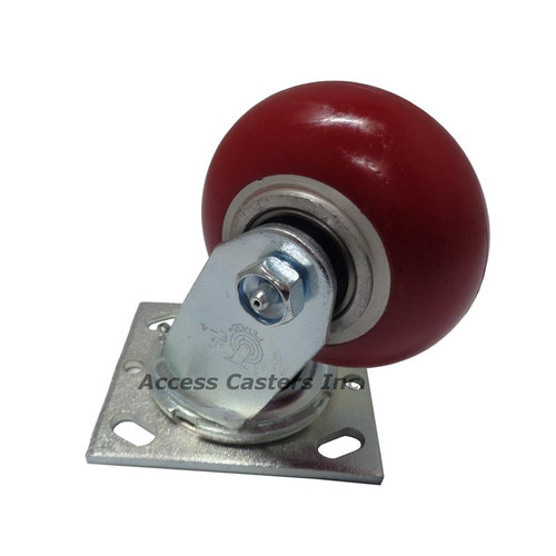 4 Stainless Steel Swivel Caster with Bolt Hole and White Nylon Wheel –  Atesco Industrial Hygiene