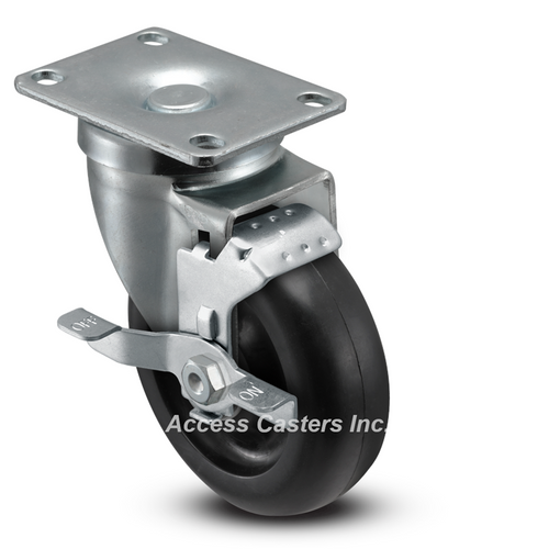 AS40P1PODSB 4" swivel caster with brake