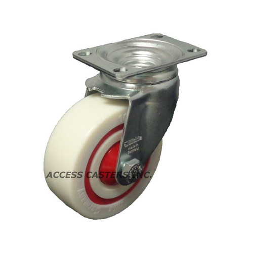L-POW 100K-12-FK Blickle 4 in Swivel Caster POW Wheel Plate Caster