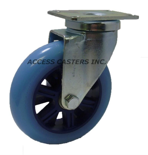 4TPLES 4" Swivel Blue PLE Caster