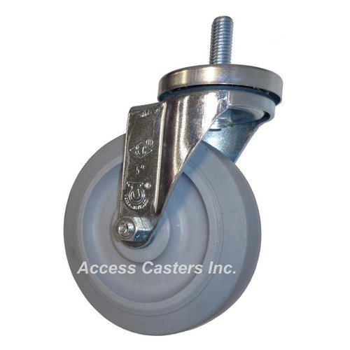 5PB2IS 5" Threaded Stem Caster Non-Marking Wheel