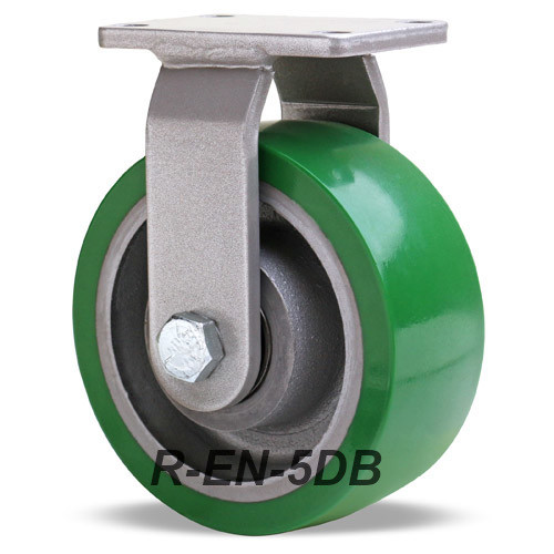 R-EN-5DB Endurance Rigid Caster with Polyurethane Wheel