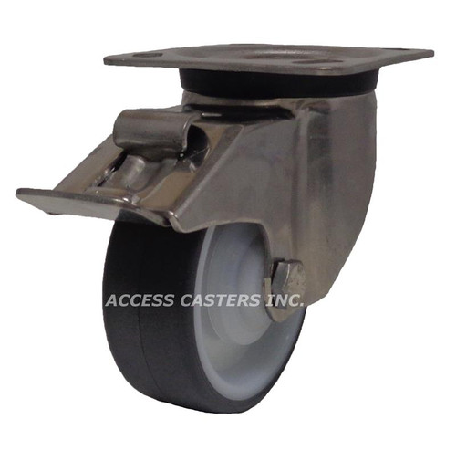 LKX-POTH 125KD-14-FI Blickle 5" Stainless Steel Swivel Plate Caster POTH W