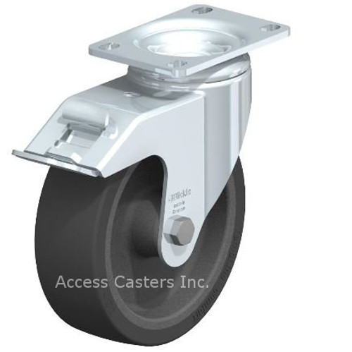LIX-POSI 100G-FI-OF-XAT Blickle 4" Swivel Caster POSI Wheel Plate Plain bo