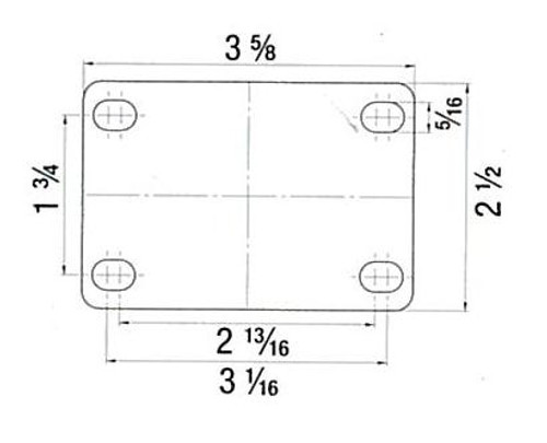 Blickle 12 Series plate dimensions Blickle 12 Series plate dimensions