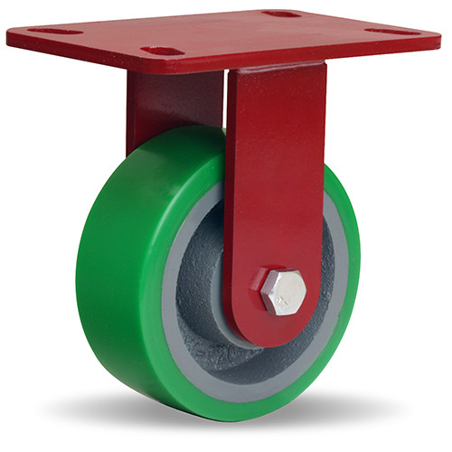R-HS-5DB Hamilton HS Rigid Caster 5x2 Poly on Cast Wheel