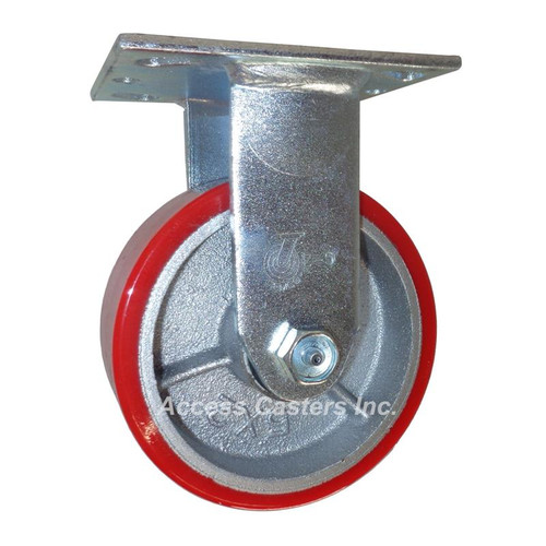 5AEMIR 5" rigid caster with polyurethane on cast iron wheel - 5AEMIR