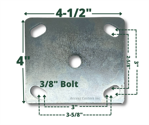 4 x 4 1/2 top plate dimensions