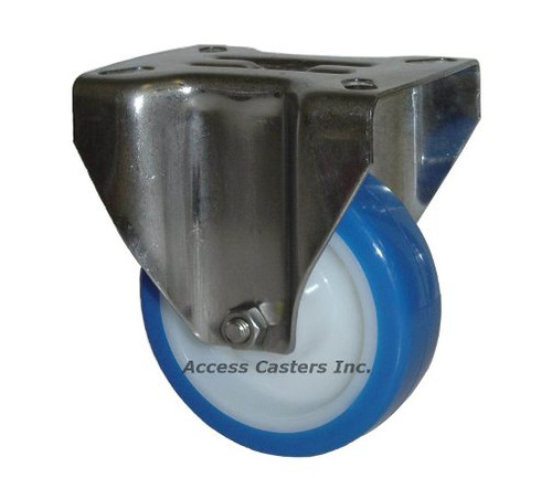 5ASSSPR 5" Stainless Steel Rigid Caster 475 Pound Capacity