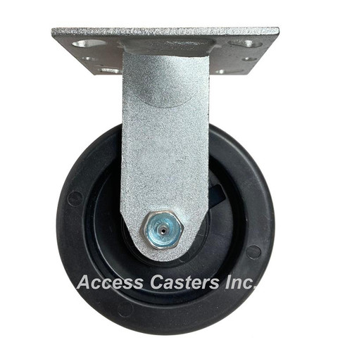 5" x 2" rigid caster with polyolefin wheel 5" x 2" rigid caster with polyolefin wheel