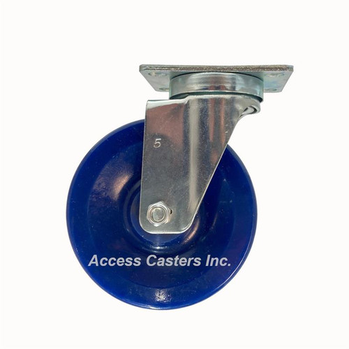 5D20SP-S 5" Light Duty Swivel Caster with Solid Polyurethane Wheel