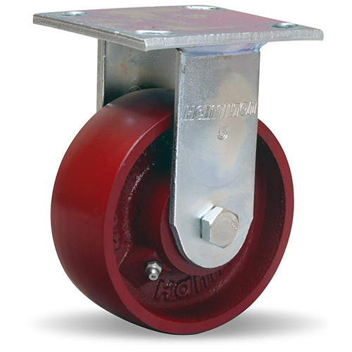 R-525-MB Hamilton Medium Duty Rigid Caster 5x2 Cast Iron Wheel
