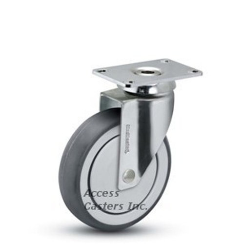 5" Stainless Steel Caster - Medical Caster TPR Wheel