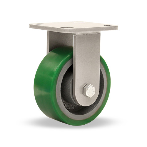 R-WH-5DB Hamilton 5" x 2" Rigid Plate Caster, Poly on Cast Iron Wheel R-WH-5DB Hamilton 5" x 2" Rigid Plate Caster, Poly on Cast Iron Wheel