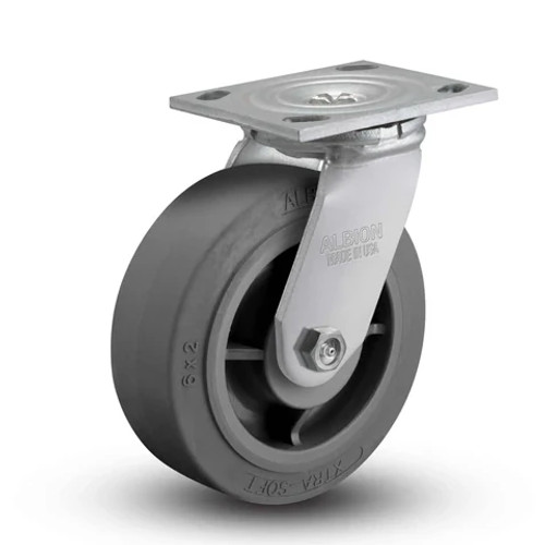 16XS06201S Albion 6" swivel caster with X-tra Soft Wheel 16XS06201S Albion 6" swivel caster with X-tra Soft Wheel