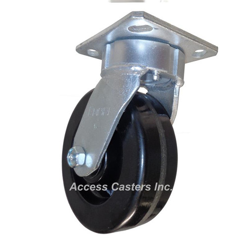 170TM06201S 6 inch kingpinless swivel caster with phenolic wheel