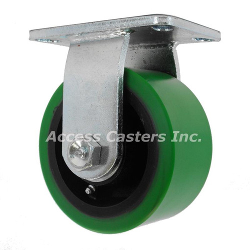 6DEX58R 6" Heavy Duty Rigid Caster with Ultrapoly Wheel, 3000 lb. capacity