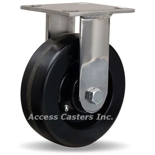 R-STA-6PZ 6 inch stainless steel rigid caster with Plastex wheel