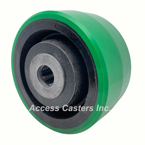 PY0650116 6" x 3" polyurethane on cast iron wheel