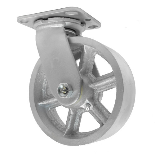 Swivel Caster with 6" x 2" Heavy Duty Semi-Steel Wheel, 6DHCS Swivel Caster with 6" x 2" Heavy Duty Semi-Steel Wheel, 6DHCS