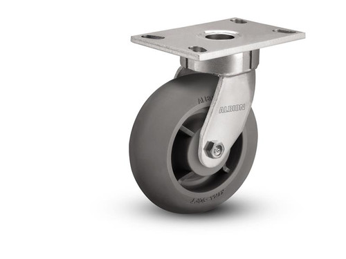 110XR08228S Albion 8x2 Kingpinless Swivel Caster X-tra Soft Rubber Wheel