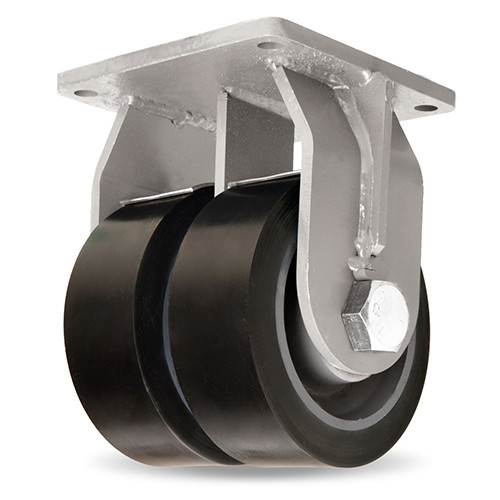R-MDD-83SYT70 - 8" Hamilton Maxi-Duty Dual-Wheel Polyurethane Rigid Caster