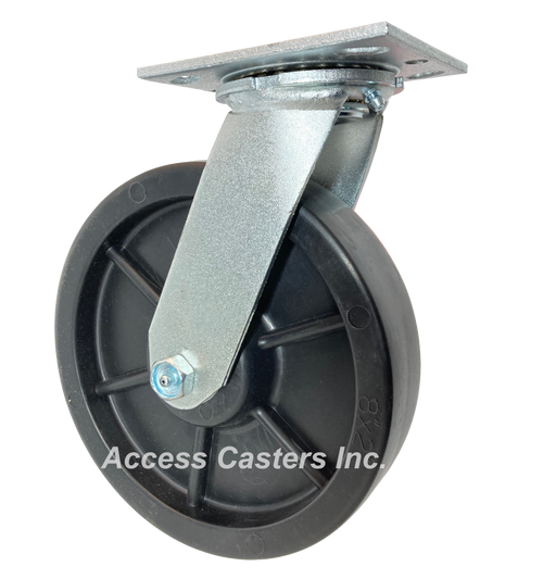 8" swivel caster fits Rubbermaid platform trucks 8" swivel caster fits Rubbermaid platform trucks