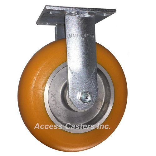 16AN08228R Albion 8" Rigid Caster with CG-MAX Polyurethane Wheel
