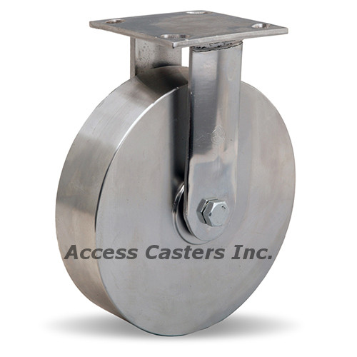 R-STA-8S 8 inch stainless steel rigid caster with Stainless Steel wheel