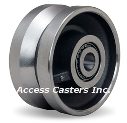 W-840-FVH-1-1/4 Hamilton 8" x 4" v-grooved forged steel wheel