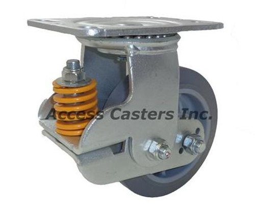 8P94NMS 8" Shock Absorbing Swivel Caster, Non Marking Wheel 8P94NMS 8" Shock Absorbing Swivel Caster, Non Marking Wheel