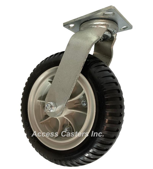 10CENTISW 10 Inch No-Flat Pneumatic Type Swivel Caster with Centipede Wheel