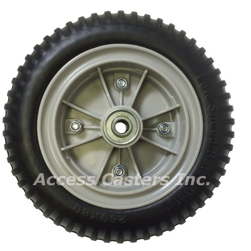 10CENTISWB 10 Inch No-Flat Pneumatic Type Swivel Caster with Brake, Centipede Wheel-1