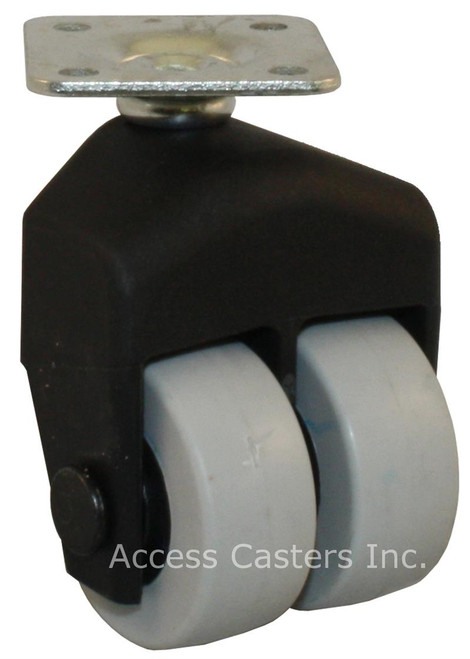 155-2XTPR-00 1 1/2 Inch X-Caster High Cap Low Profile Dual TPR Wheel Caster 155-2XTPR-00 1 1/2 Inch X-Caster High Cap Low Profile Dual TPR Wheel Caster